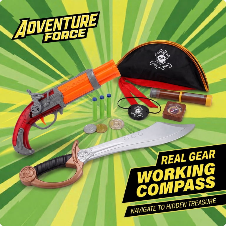 Adventure Force Buccaneer Pirate Foam Dart Blaster and Roleplay Set photo 3