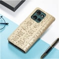thumbnail image 2 of Funda Cartera FOXDOCK para Motorola Edge 2024 , Flip PU con Relieve de Gatos y Perros, Tarjetero y Soporte, 2 of 6