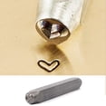 thumbnail image 2 of Tizuqe Heart Impress Steel Design Embossed Stamp Hand Punch Imprint Tool Jewelry Craft, 2 of 7