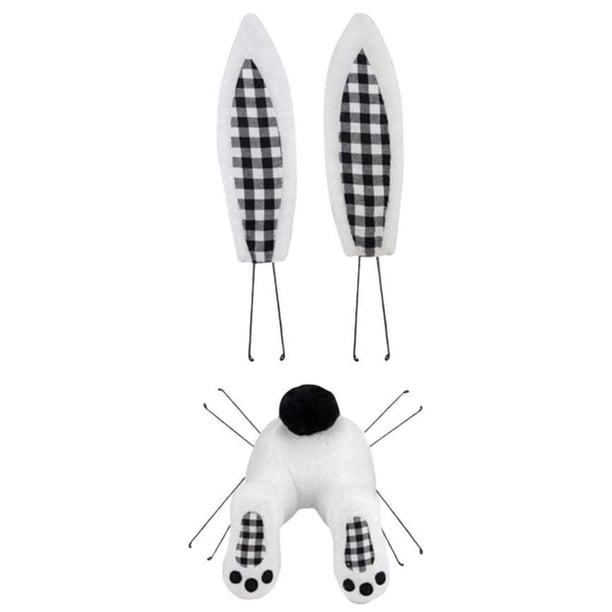 Kit de corona de conejito DIY Wdftyju decoración de puerta delantera de Pascua