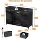 thumbnail image 3 of FURRIFIC Comoda Cajonera para Recamara, Comodas y Cajoneras con 2 Salidas y 2 USB Luces Led, Mueble Organizador Cajoneras de Estructura Metal con 9 Cajones, Almacenamiento de Casa y Oficina (Blanco), 3 of 9