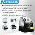 thumbnail image 5 of Cruxer Compatible with DYMO 30320 Address Labels 1-1/8" x 3-1/2" (28mm x 89mm) 260 Labels/roll White Barcode Labels for Dymo Labelwriters 400 450 4XL 400 Duo 450 Twin Turbo Label Printers, 20 Roll, 5 of 8