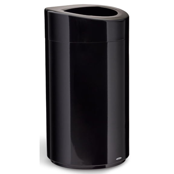 Safco Open Top Receptacle - 30 Gallon in Black