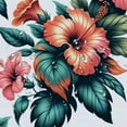 thumbnail image 5 of JRXY Summer Tropical Leaves Monstera Palm Leaf Flower Green Plant Hawaiian Pink Red Floral Beautiful Shower Curtain Multiple Sizes White, 5 of 7
