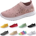 thumbnail image 7 of VoxSoles Women's Rhinestones Mesh Sport 𝖲lip-on Shoes,Non 𝖲lip Good Arch Breathable Lightweight Casual Sock Sneaker Nurs𝖾 Shoes, 7 of 7