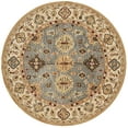 thumbnail image 3 of Safavieh Antiquities Collection AT847A Handmade Traditional Oriental Blue and Ivory Wool Round Area Rug (6' Round), 3 of 4
