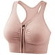 thumbnail image 5 of Sujetador deportivo con cremallera frontal sin aro de acero para yoga, resistente a golpes, para correr, ropa interior hueca para mujer, hermoso chaleco, 5 of 5