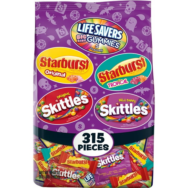 Life Savers Halloween 5 Flavors Gummies Big Ring Candy Bag 9 87 Ounce Walmart Com Gummies Candy Flavors