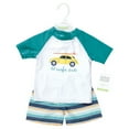 thumbnail image 2 of Hudson Baby Boys Swim Rashguard Set, Surfer Dude, 9-12 Months, 2 of 4