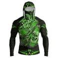 thumbnail image 5 of Mens Fishing Hoodie with Face Cover Long Sleeve 3d Skull Breathable Slim Fit Sun Shirts for Athletic Running Gym Workout, 5 of 7