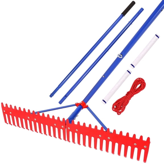 SANCAT 37 in Aluminum Pond Weed Rake with Adjustable Aluminum Handle