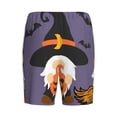 thumbnail image 2 of Haiem Halloween Gnomes Men's Pajama Short with Soft Woven Cotton Elastic Waistband Sleep Short-4X-Large, 2 of 9