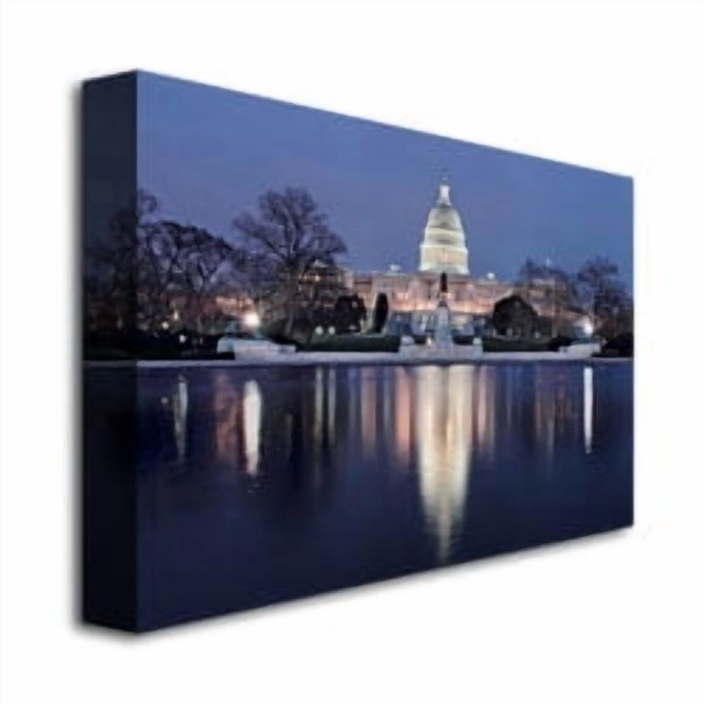 Trademark Art "Capitol Reflections" Canvas Wall Art by Gregory O'Hanlon