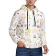 thumbnail image 2 of Naloa Summer Rabbit Men's Casual Hooded Collar Drawstring Hoodies Pullover Sweatshirts Casual Long Sleeve Shirts-Medium, 2 of 7