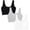 Black/White/Grey Heather, variant on Fruit of the Loom Women's 360 Stretch Comfortable Seamless Longline Sports Bra- 3 Pack