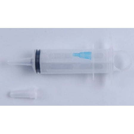 French Catheter Sizes - AMSure Enteral Feeding/Irrigation Syringe 60 mL Pole Bag Resealable Catheter Tip w/o Safety Case of 30