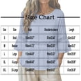 thumbnail image 3 of thefmos Women Summer Round Neck 3/4 Sleeve Lace Trim Flowy Boho Casual Pullover Tops Dressy Casual Loose Blouses Fall Shirts Clothes, Blue L, 3 of 8