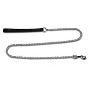 Leather Brothers 584BK Nylon Chain Lead 0.625 in. x 4 ft. Heavy Weight