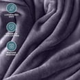 thumbnail image 5 of Bare Home Microplush Fleece Blanket - 300 GSM - Fuzzy Microfleece - Soft & Plush - Full/Queen, Dusty Purple, 5 of 10