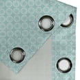thumbnail image 3 of Ambesonne Aqua Grommet Curtain Single Panel, Vintage Sun Flower, 50"x60", Seafoam and White, 3 of 5