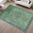 thumbnail image 6 of Addison Rugs Mayfield Premium Machine Washable Traditional Global Green Rectangle Rug, 10' x 14', 6 of 6