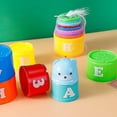 thumbnail image 4 of Vasos apilables 9 piezas con letras y números, juguete de vaso plegable Vasos apilables de juguete kaili Sencillez, 4 of 5