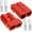 2 PCS Red, variant on chasenew  50A-600V Battery Quick Connect/Disconnect with 7/8/10/12 AWG, 2 PCS Jumper Cable Plug Connector, Compatible with Anderson Connector for Rescue Winch, Motor Recovery (Red)