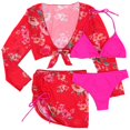 thumbnail image 1 of Ladies Swimming Costumes Swim Dresses For Beach Long Sleeve Design Fashionable Appearance 1Set, 1 of 2