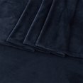 thumbnail image 4 of Velvet Plush Fleece Solid Sheet Set, Queen, 4 Pieces, 4 of 6