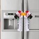 thumbnail image 4 of 2 piezas de cubierta de manija de refrigerador antideslizante decorativa protectora de perilla de puerta de tela protectora de Papá Noel de Navidad ciervo muñeco de nieve cubierta de manija de puert, 4 of 5