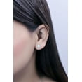 thumbnail image 2 of Dazzlingrock Collection 7x5 mm Oval Cut Aquamarine Solitaire Stud Earrings for Women (Color Blue, Clarity Moderately Included) in 10K Yellow Gold, 2 of 4