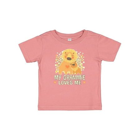 

Inktastic Grammie Loves Me Gift Baby Boy or Baby Girl T-Shirt