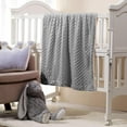 thumbnail image 6 of CREVENT Cozy Soft Warm Sherpa Baby Blanket for Infant Toddler's Crib Cot Stroller Gifts for Baby Boys All Season Use (30"X40" Light Grey dot), 6 of 7