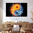 thumbnail image 3 of Elephant Stock Yin Yang Elements Wall Art - Horizontal Multi Panel Canvas - Living Room Wall Decor - Wellness Multi Panel - Orange And Blue Decor - 65" x 42", 3 of 8