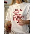 thumbnail image 1 of Camiseta de punto para mujer con estampado gráfico, cuello redondo informal, manga corta, estampado alfabético, largo regular, 95 % elastano, 5 % elastano, ideal para cualquier temporada, deportiva e, 1 of 8