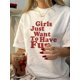 thumbnail image 1 of Camiseta de punto para mujer con estampado gráfico, cuello redondo informal, manga corta, estampado alfabético, largo regular, 95 % elastano, 5 % elastano, ideal para todas las estaciones. Para adult, 1 of 6