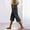 Dark Gray, variant on Shorts for Women Plus Size 3X Solid Color Casual Pocket Lace-Up Quarter Pants