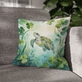 thumbnail image 3 of Happy Sea Turtle Welcome St Patrick's Day Lucky Shamrocks Clover Pillow Cushion Double Sided Marine Animals Lover Throw Pillow - 22001, 3 of 5