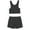 Asphalt/Asphalt, variant on Hanes Women's Originals Supersoft Crop Top & Boxer Shorts Set, Comfywear Loungewear Set