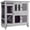 Gray(44.1"x19.7"x41.5"), variant on Aivituvin Rabbit Hutch Indoor Bunny House Guinea Pig Cage with Sliding Plastic Trays, Wheels & Ramp, 47.2" Multi-Door Wooden Small Animal Cage for Rabbits Bunnies, and Guinea Pigs, Brown