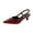 Red, variant on Black Women'S High Heels Open-Back Cap-Toe Sandals Pointed Toe Stiletto Comfortable Shoes Suitable For Daily Wear In Spring And Summer Size 39
