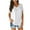 White, variant on Giftesty Womens Tops Plus Size Women Fashion Solid Color V-Neck Short Sleeve T-Shirt Blouse Tops