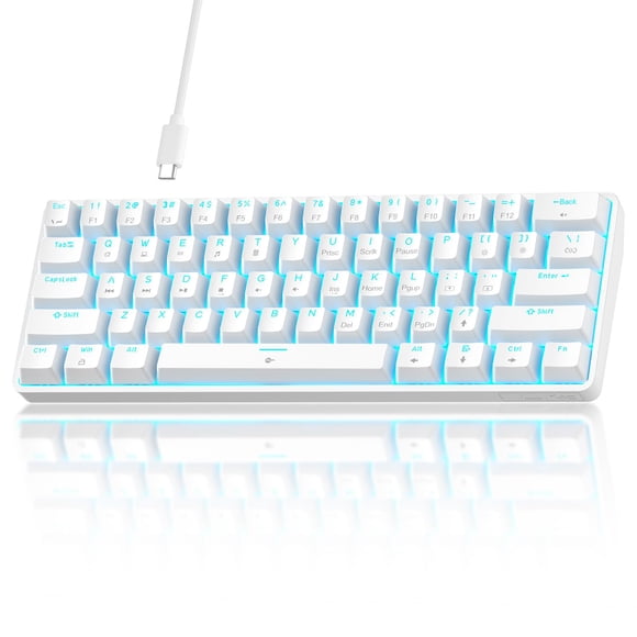 Teclado mecánico TMKB 60% con interruptores rojos y retroiluminación LED