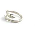 thumbnail image 4 of 925 Sterling Silver Ring- Hug Ring- Stackable Ring- Minimalist Ring- Love Ring- Adjustable Ring- Gift for Women- Hugging Hand Ring, 4 of 7