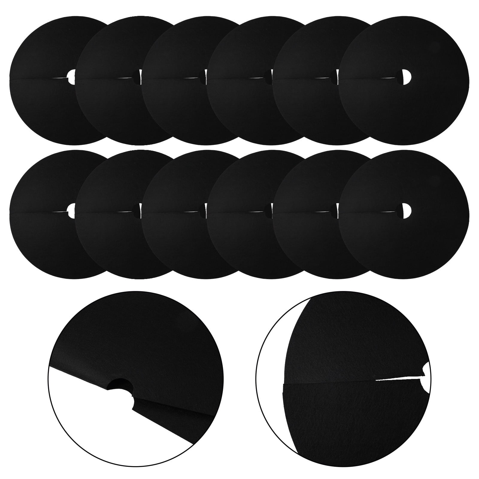 PASILI Grass Mat Grass Cloth Anti Grass Black Cloth Durable Mulch Mat Protection Tree Tree Mulch 12Pcs Garden Accessories