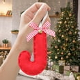 thumbnail image 5 of Twfbrm Christmas 26 Letter Ornaments, Christmas Decorations, 4.7" Red Felt Alphabet Pendant with Bow & Bell, Personalized A to Z Initial Name Tags Christmas Tree Hanging Decor for Xmas Party, 5 of 9
