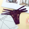 thumbnail image 3 of Rbaofujie Culotte String Taille Basse en Gaze Transparente Broderie Aguichant Mode pour Femmes, 3 of 3