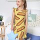 thumbnail image 4 of Fotbe Hot Dogs Vestido de Dormir para Niñas de 3 a 10 Años, Mangas Cortas, Estilo Princesa, Pijama Camisón con Mangas Voladas-Large, 4 of 6