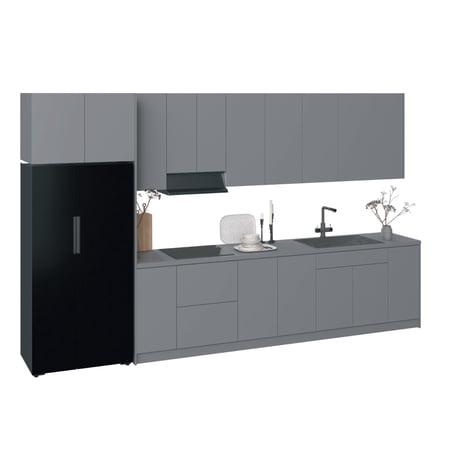 Kitchen Timeless Collection Gray Color Base Size 13Ft Wide