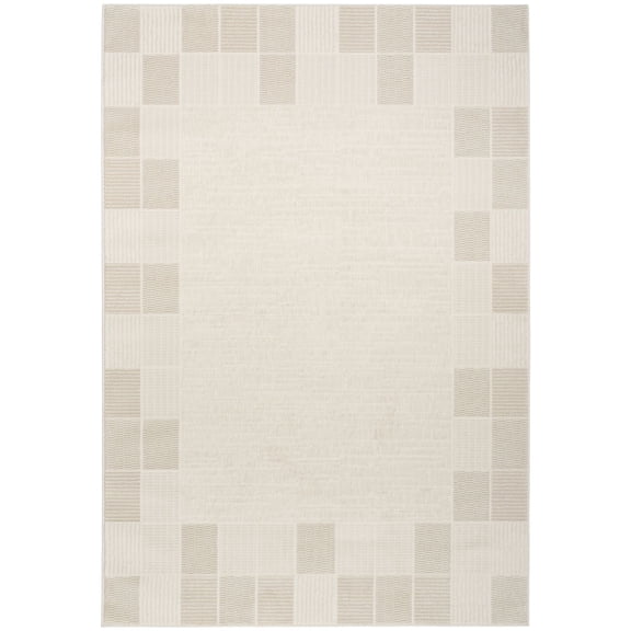 Nourison Nordic 4' x 6' Ivory Grey Modern Indoor Rug